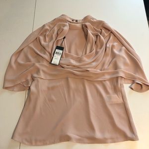 BCBGeneration “Ruthie” Blouse w ruffle & deep back